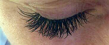 Wimpwernverlängerung nachher - Nagelstudio Meerbusch - Anita Tebbe